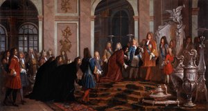 Reparation made to King Louis XIV by the Doge of Genoa by Claude Guy Halle