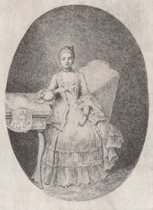 Portrait of Marguerite Le Comte by Claude Henri Watelet