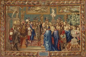 An Audience Granted by Louis XIV to the Count of Fuentes at the Louvre, 24th March 1662, ca. 1730
