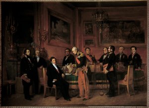 Council of Ministers at the Palais des Tuileries, Marechal Soult Presents to Louis Philippe I the Law of Regency on August 15 by Claude Jacquand