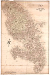 Map of the Island of Martinique Reduced from a Large One Made in the Year 1763, nd [1797] by Claude Joseph Sauthier