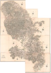 Map of the Island of Martinique, Copied from an Original Made in the Year 1763. This Copy Drawn in 1797 by C.J. Sauthier at the Age of 60. by Claude Joseph Sauthier