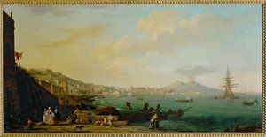 A View of Naples and Vesuvius by Claude Joseph Vernet