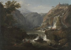 The Waterfalls at Tivoli by Claude Joseph Vernet