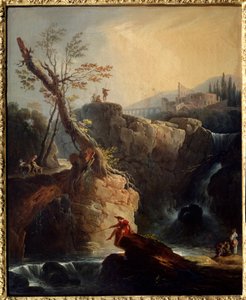 The Waterfall by Claude Joseph Vernet