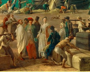 The Port of Marseille in the 18th Century (detail) by Claude Joseph Vernet