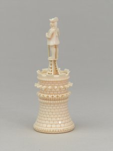 White rook, chess piece, India