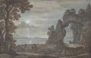 Coast View with Perseus and the Origin of Coral by Claude Lorrain
