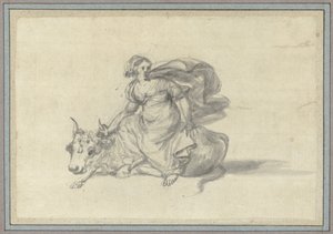 Europa on the Bull (Studies of Animals from the Animal Album) by Claude Lorrain
