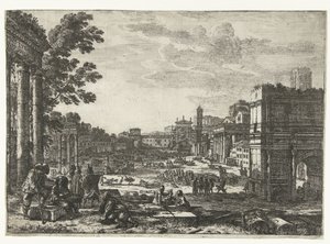 Roman Forum in Rome by Claude Lorrain