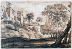Hunting deer by Claude Lorrain