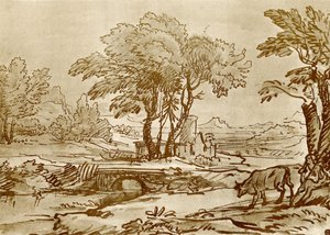 Landscape with Bridge by Claude Lorrain