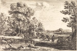 Rebecca and Eliezer by Claude Lorrain