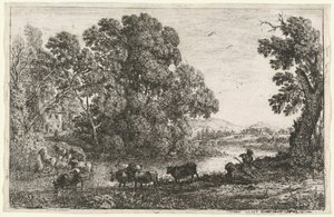 The Cowherd by Claude Lorrain