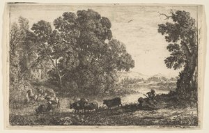 The Cowherd, 1636 by Claude Lorrain