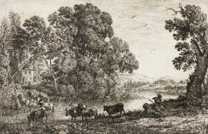 The Cowherd, 1636 by Claude Lorrain
