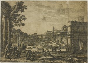 The Roman Forum by Claude Lorrain