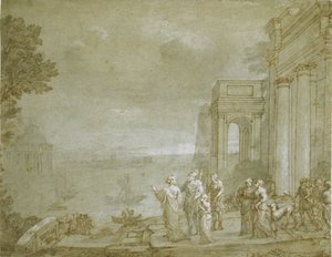View of Carthage with Dido and Aeneas by Claude Lorrain