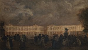 Illumination of Place Louis-XV for the Birth of the Dauphin, October 1781 by Claude Louis Chatelet