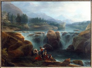 The Cascade by Claude Louis Chatelet