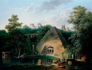 The Pyramid at the Chateau de Maupertuis by Claude Louis Chatelet