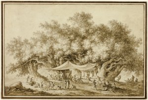 View of the Famous Chestnut Tree of Mount Etna, called Centum Cavalli by Claude Louis Chatelet