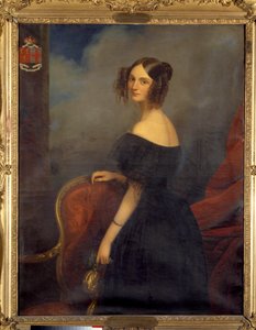 Portrait of the Duchess of Valencay, Countess of Talleyrand Perigord born Anne Louise de Montmorency by Claude Marie Dubufe