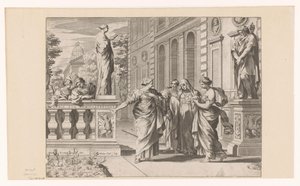 Allegory in Honor of the Collegio Romano by Claude Mellan