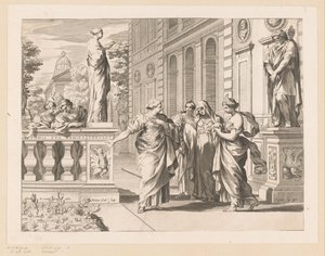 Allegory in Honor of the Collegio Romano by Claude Mellan