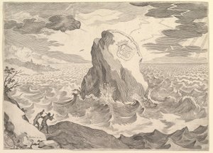 Allegory Against the Pelagian Heresy by Claude Mellan