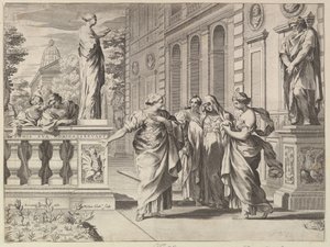 Allegory in Honor of the Roman College Founded by the Borghese Family, 1615-88 by Claude Mellan