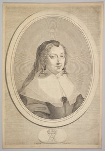 Anne of Austria by Claude Mellan
