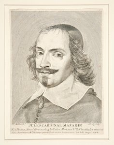 Cardinal Jules Mazarin (1602-1661) by Claude Mellan