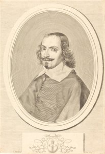 Cardinal Jules Mazarin by Claude Mellan