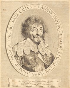 Charles I de Crequi, Duke of Lesdiguieres by Claude Mellan
