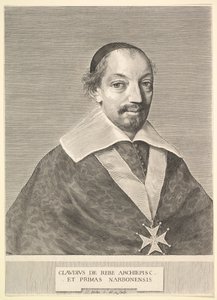 Claude de Rebé, Archbishop of Narbonne by Claude Mellan