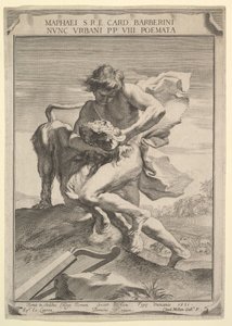 David Strangling the Lion, 1631 by Claude Mellan