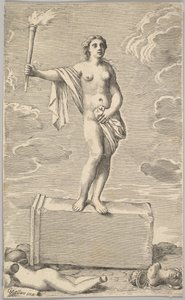 Feminine Figure by Claude Mellan