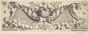 Headband: Basket of Fruit by Claude Mellan