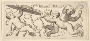 Headband: Two Infants with a Cardinal