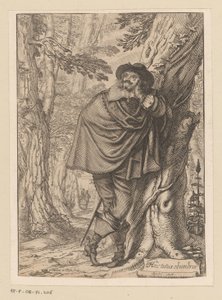 James Howell Leaning Against a Tree by Claude Mellan