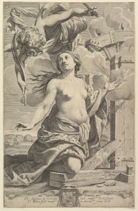 Martyrdom of St. Catherine by Claude Mellan