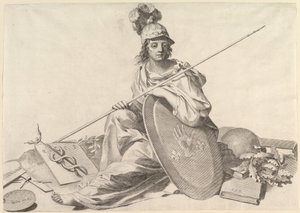 Minerva by Claude Mellan