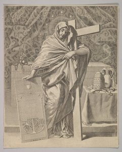 Personification of Faith by Claude Mellan