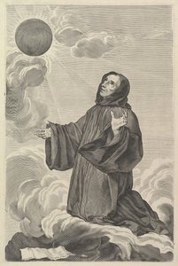 St. Benedict in Ecstasy by Claude Mellan