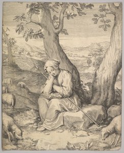 St. Genevieve by Claude Mellan