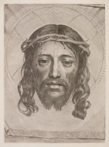 The Vernicle of Veronica by Claude Mellan