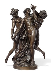 The Three Graces, c.1860 by Claude Michel (after) Clodion