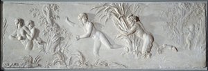 Pan Pursuing Syrinx Under the Gaze of Amour (Bas Relief)