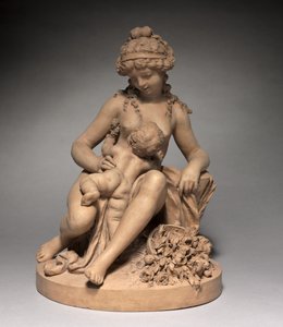 Young Woman and Child at Play, 1780s